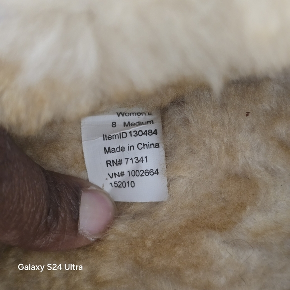 LL bean "wicked good" womens shearling lined comfort slippers, sz 8 - Picture 7 of 7